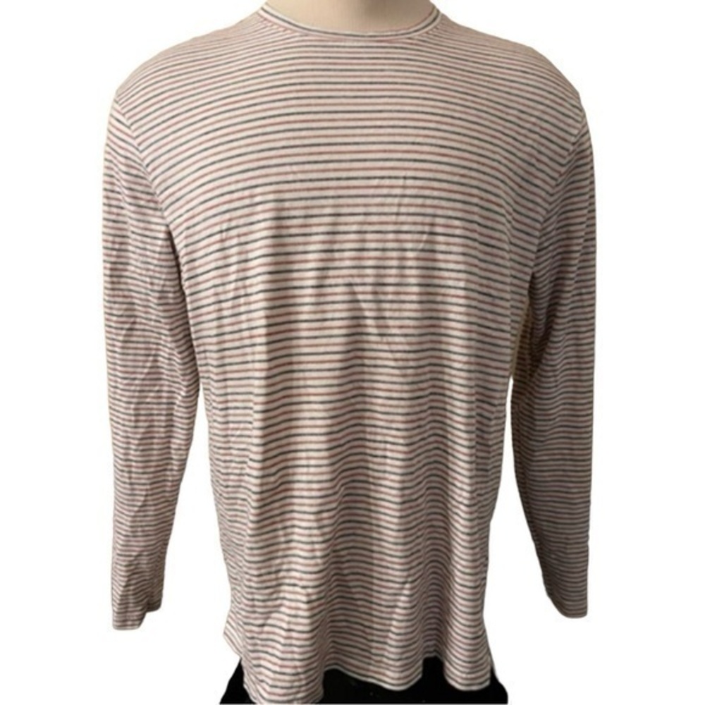 WEATHERPROOF Vintage Long Sleeve Red Blue Stripe Shirt,‎ XXL